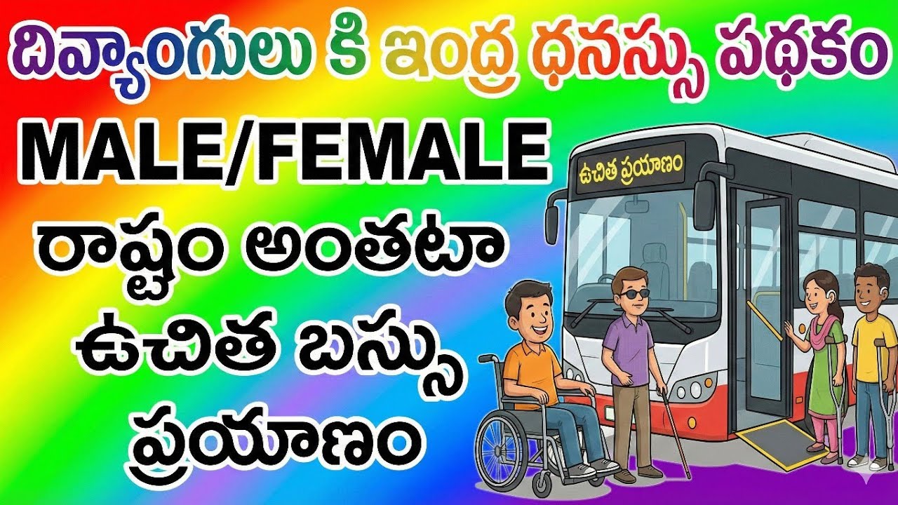 దివ్యాంగులకు రాష్ట్రం లో ఎక్కడికైనా ఉచిత బస్సు | FREE BUS FOR PWD