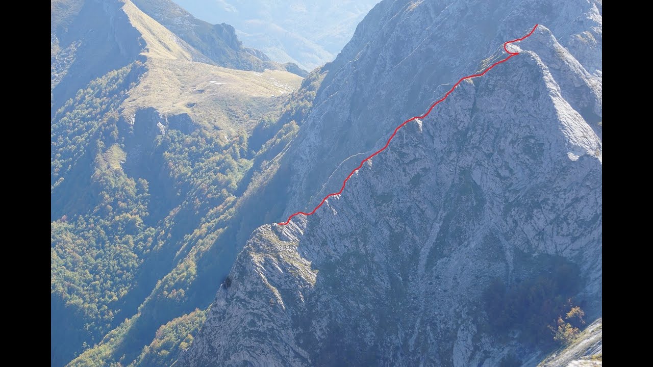 Alpi Apuane: Alto di Sella dalla cresta nord est
