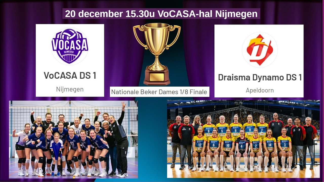 VoCASA D1 - Draisma Dynamo D1 (20 dec 2025, 15.30u) Beker 1/8 finale
