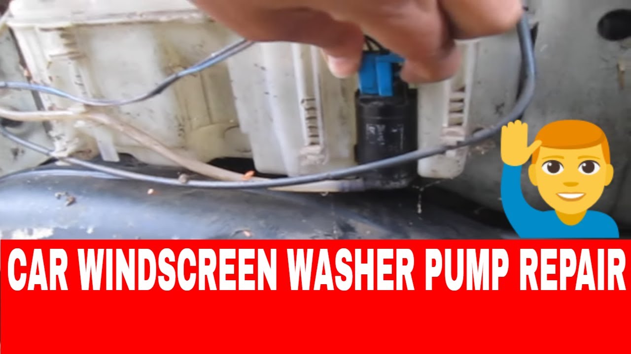 Car Windscreen Washer Pump Jam Problem Repair and fitting Complete Video