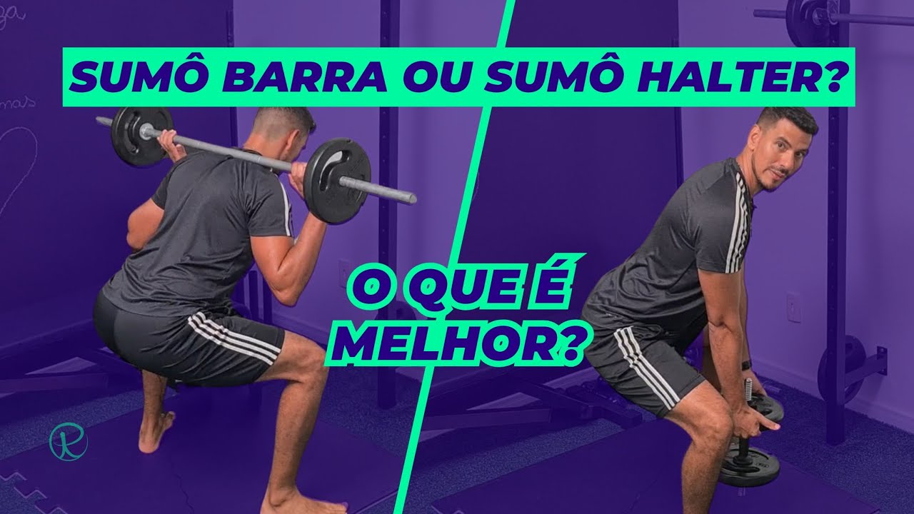 E agora? Agachamento Sumô na BARRA ou Agachamento Sumô com HALTER?