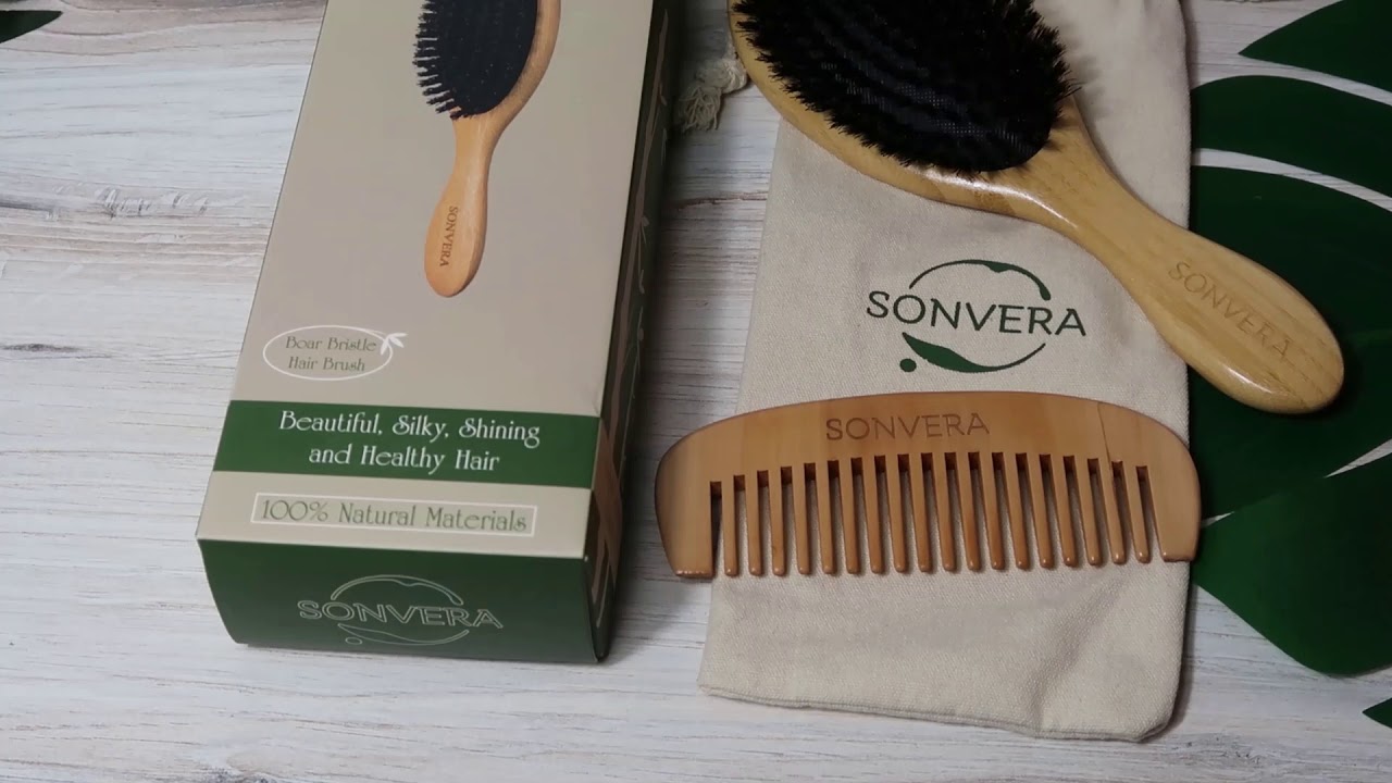 Sonvera Boar Bristle Hair Brush Travel Set for Man, Woman and Kind #6