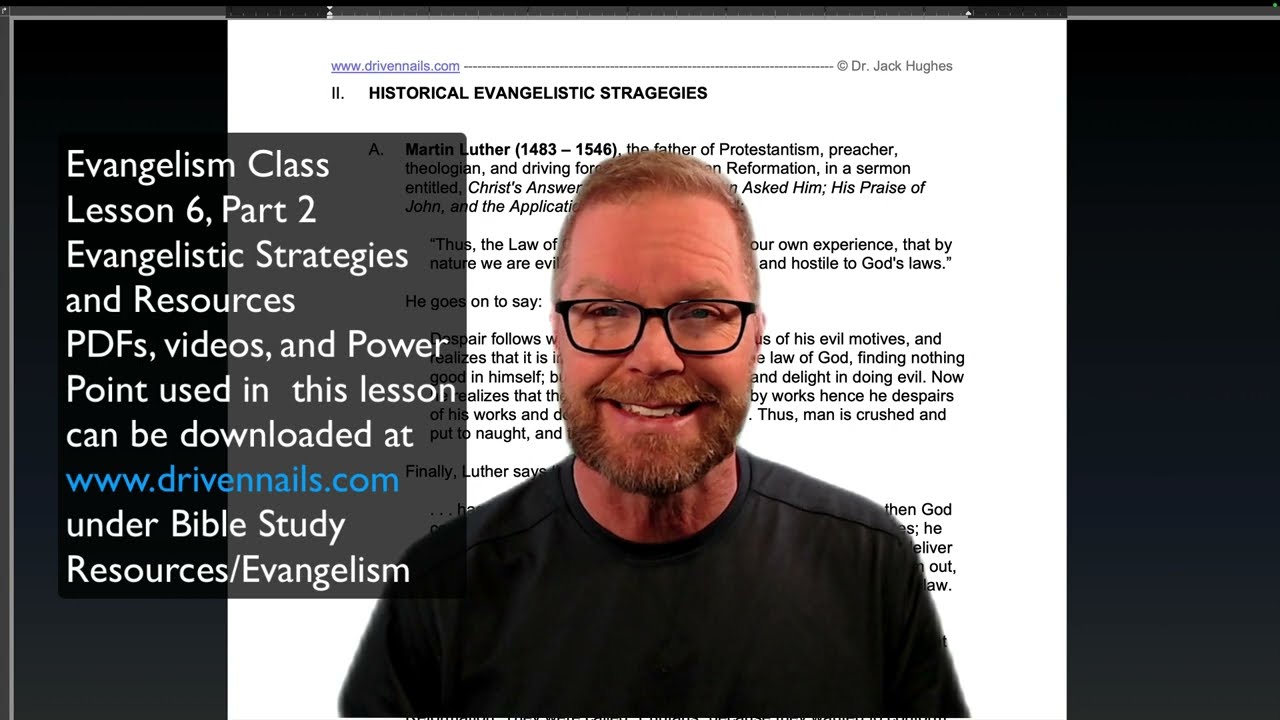 Lesson 6, Part 2, Evangelism Strategies
