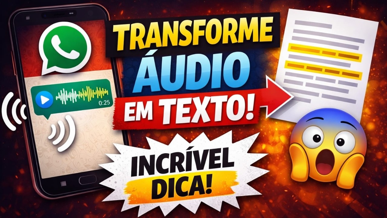 Como TRANSFORMAR ÁUDIO em TEXTO no WhatsApp Rápido e Fácil
