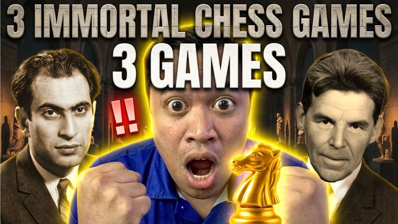 ANG SUPER IMMORTAL CHESS GAMES OF ALL TIME NA MAPAPA NGANGA KA SA GANDA!!