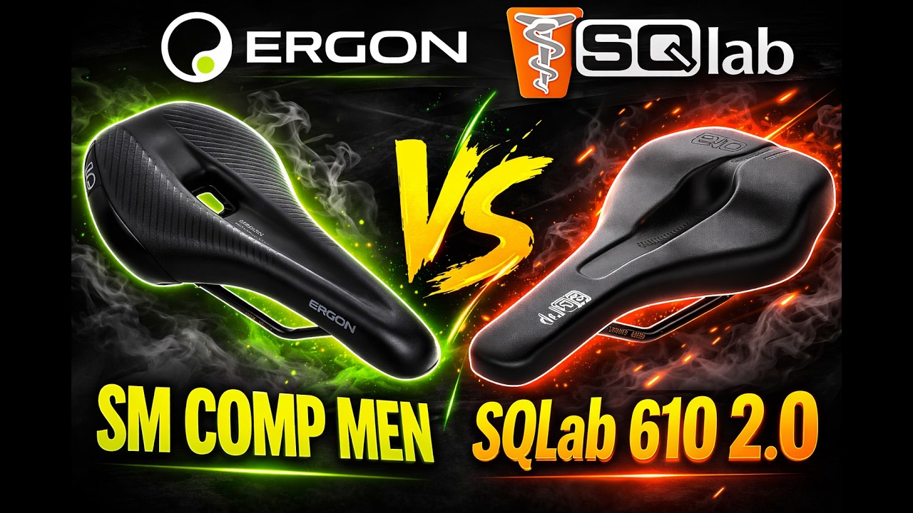 ERGON SM COMP MEN vs SQLAB 610 ERGOLUX 2.0 ACTIVE SADDLE  // TYPES SPECIFICATIONS WEIGHT