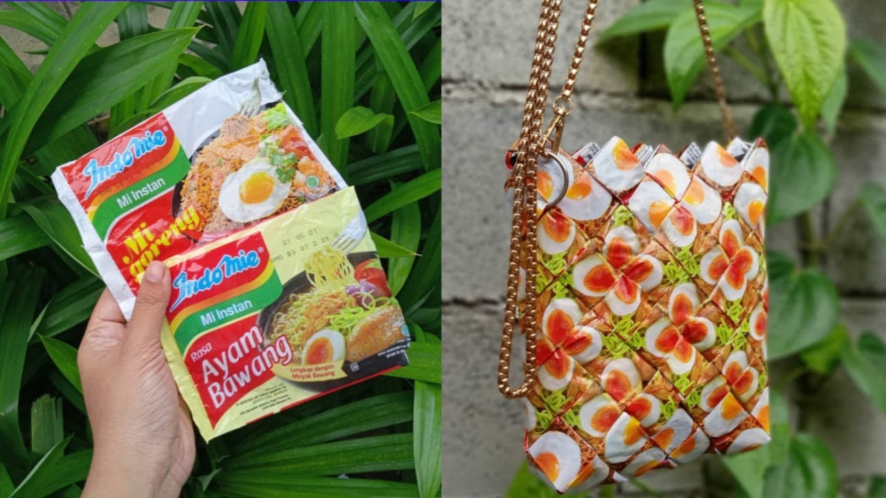 IDE KREATIF TAS TERBARU DARI BUNGKUS INDOMIE | KERAJINAN 2021