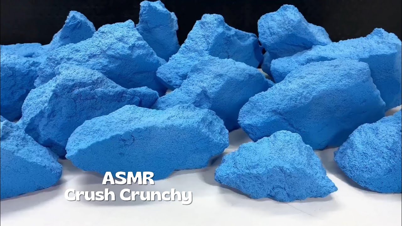 ASMR Baking Soda Crunchy Blue Crush #asmrcrushcrunchy