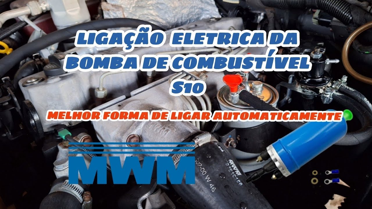 🔴COMO LIGAR DA MELHOR FORMA BOMBA DE COMBUSTÍVEL ELÉTRICA NA S10 2.8 TURBO DIESEL.