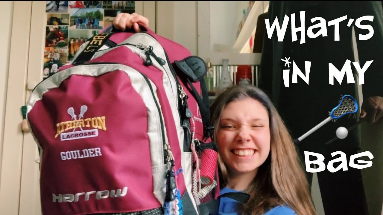 what’s in my bag lacrosse edition!
