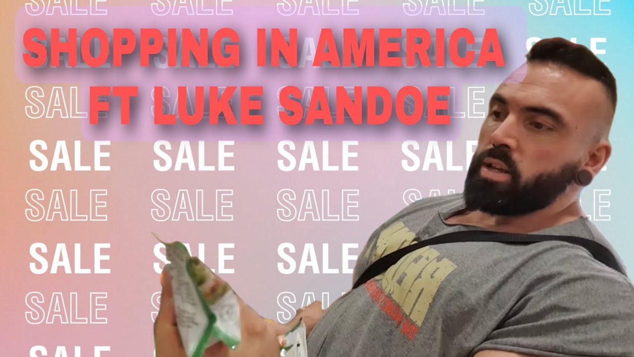 FOOD SHOPPING IN THE USA FT LUKE SANDOW (Two idiots abroad-The grocery store)