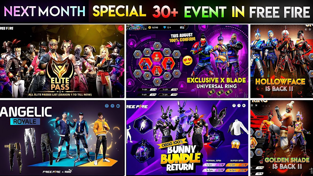 Upcoming Events in Free Fire 🤯🥳| Free Fire New Event | Ff New Event | New Event Ff