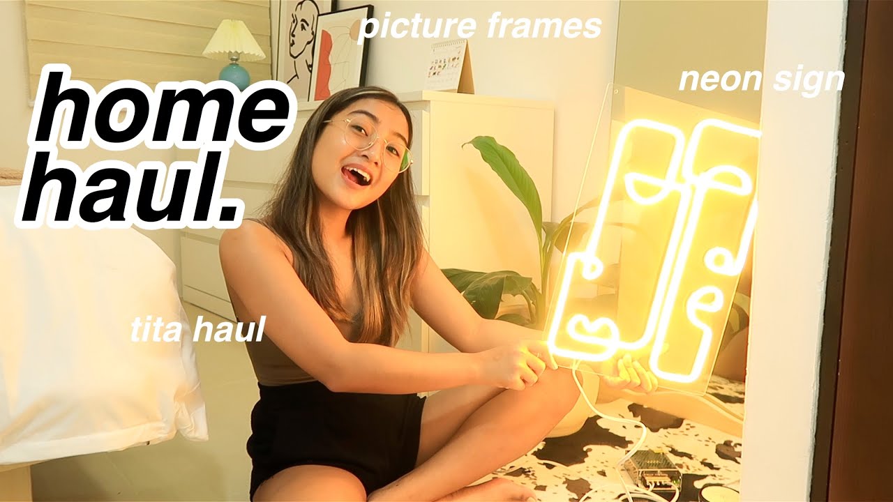 Home Haul: Neon Sign, Candles & more Tita Haul | Ry Velasco