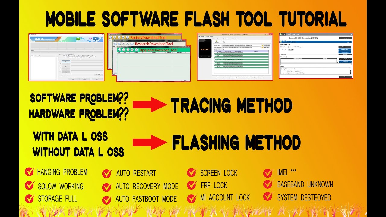 MOBILE FLASH TOOLS TUTORIAL WITHOUT DATA LOSS METHOD