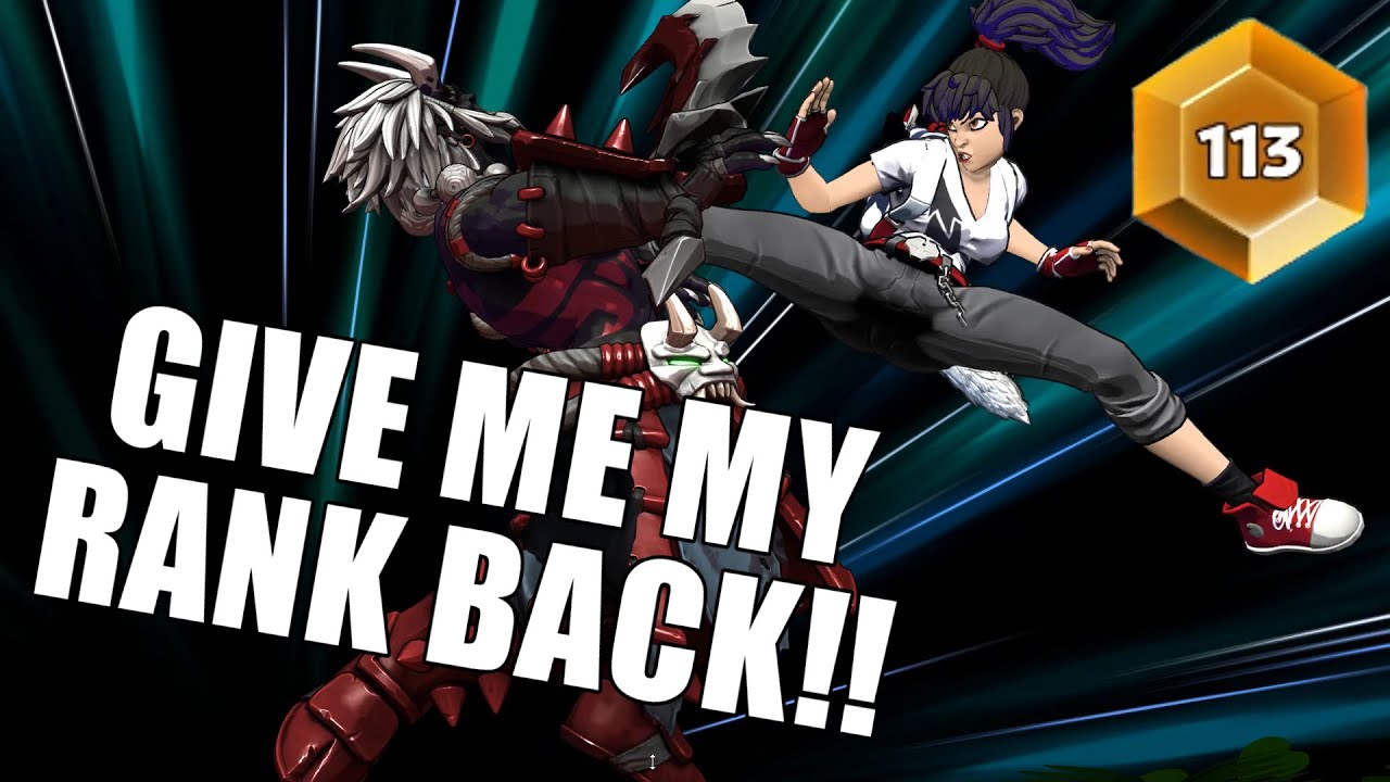 I risked it all to get my double-digit rank back...