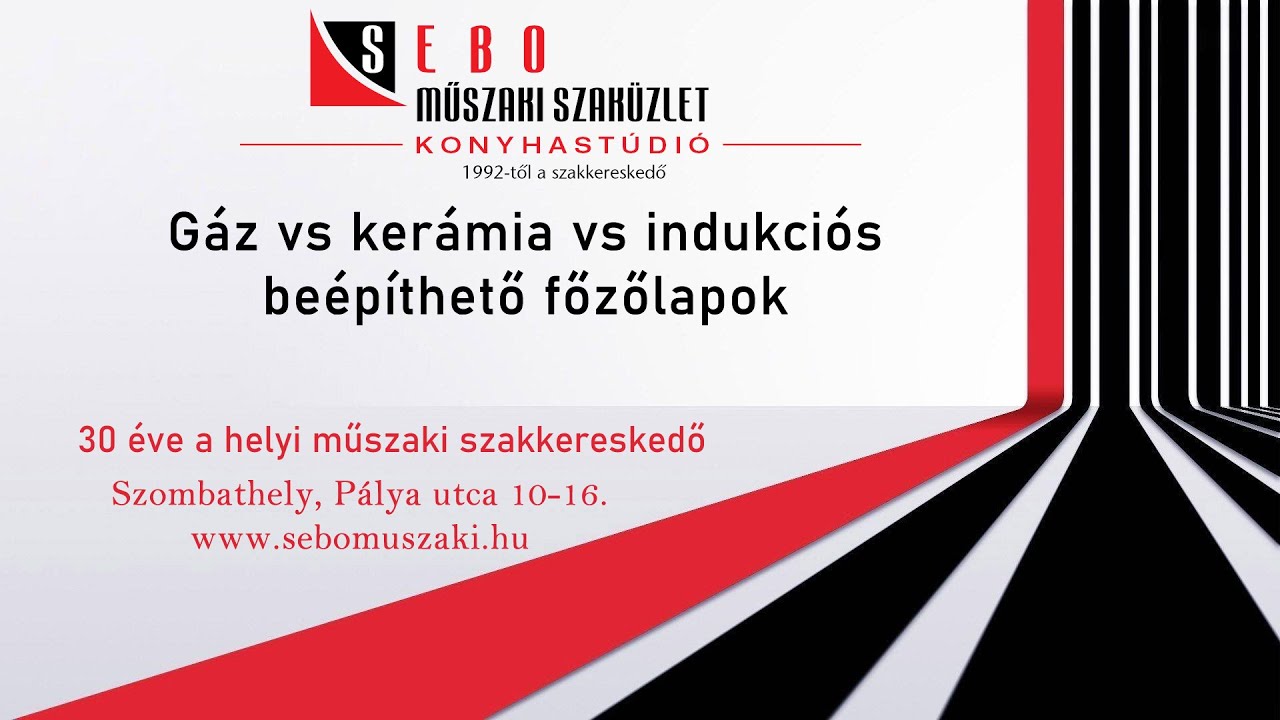 Gáz vs kerámia vs indukciós beépíthető főzőlapok