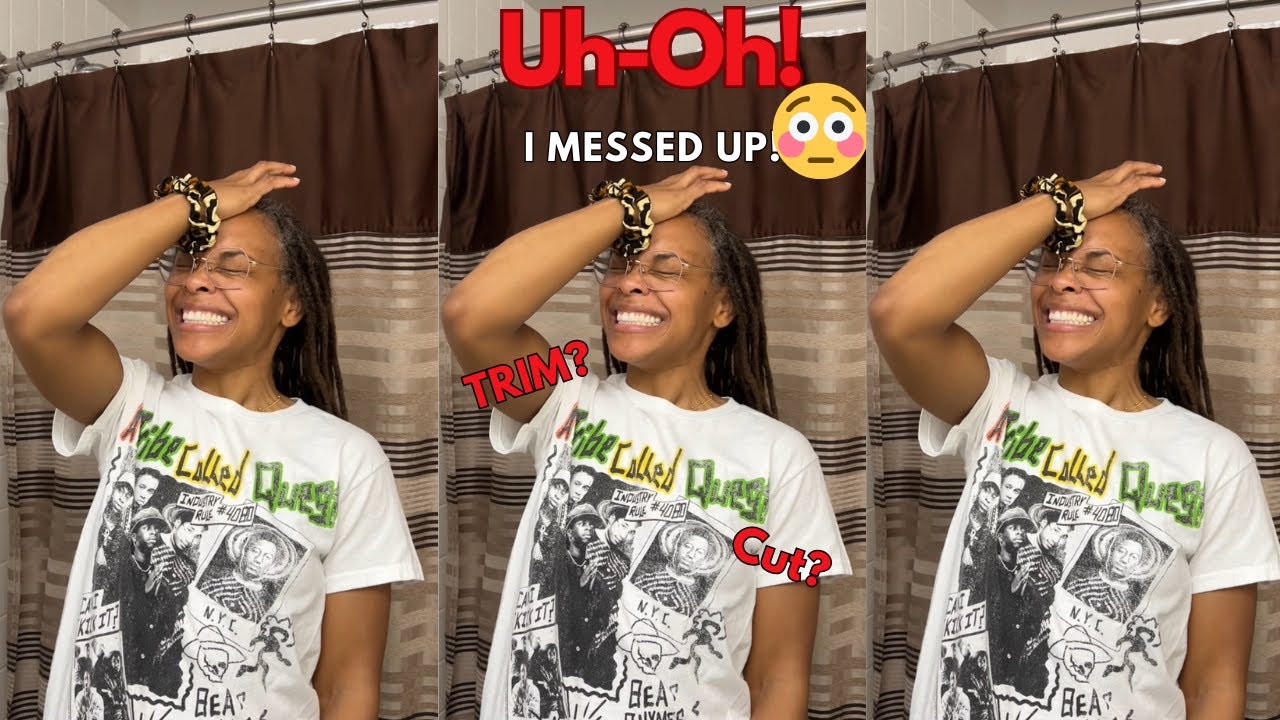 HOW TO: Trim or Cut Long Booty Length Locs 😳 | Loc Update | 7 Years Loc'd