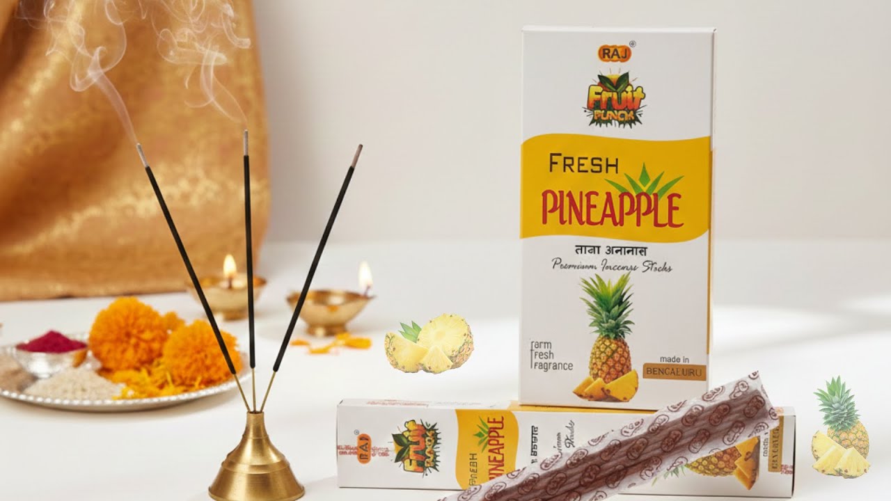 Fruit Punch Pineapple Incense Sticks Sweet & Farm Fresh Fragrance Sweet Tropical Scent