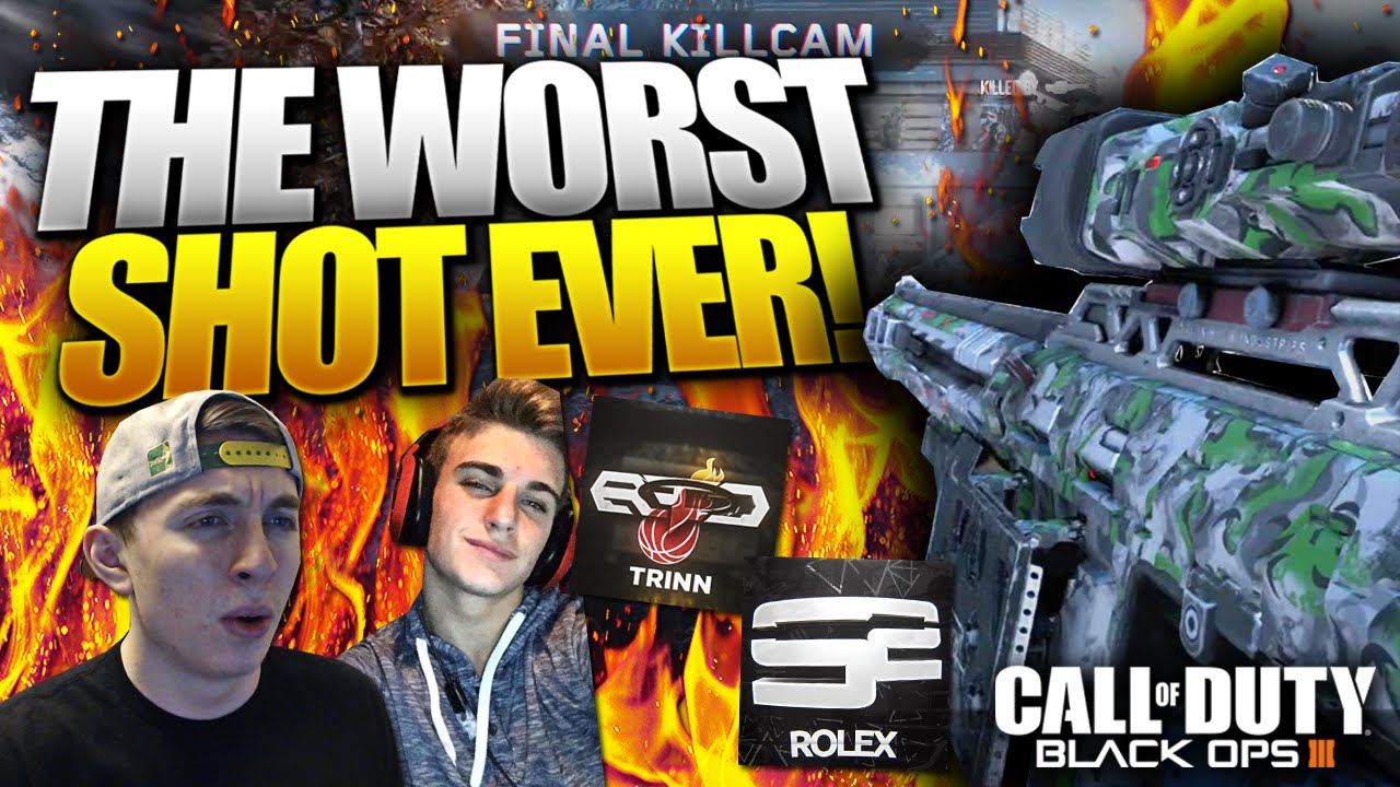 THE WORST SHOT EVER! - ft. Myol, Trinn, Rolex (Black Ops 3 Trickshotting)