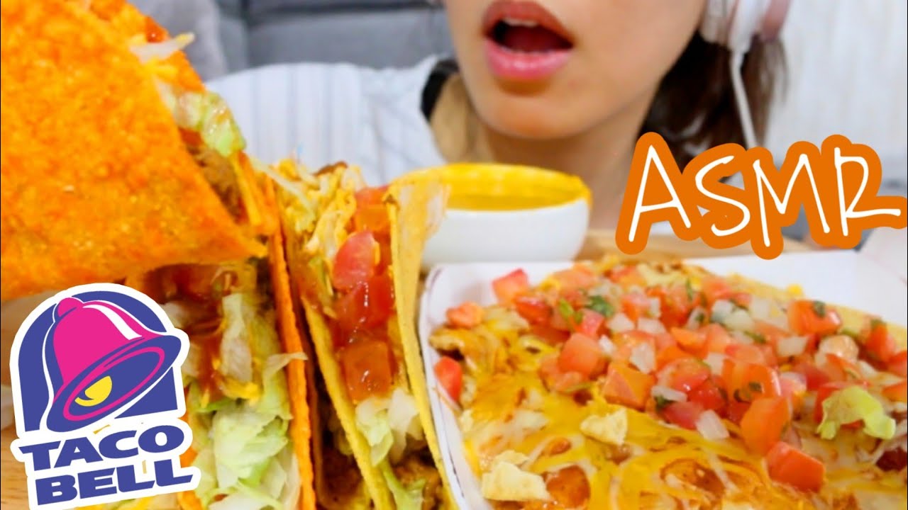 ASMR Taco Bell Mexican Pizza + Cheese Mukbang  Crunchy Eating Sounds | Twilight