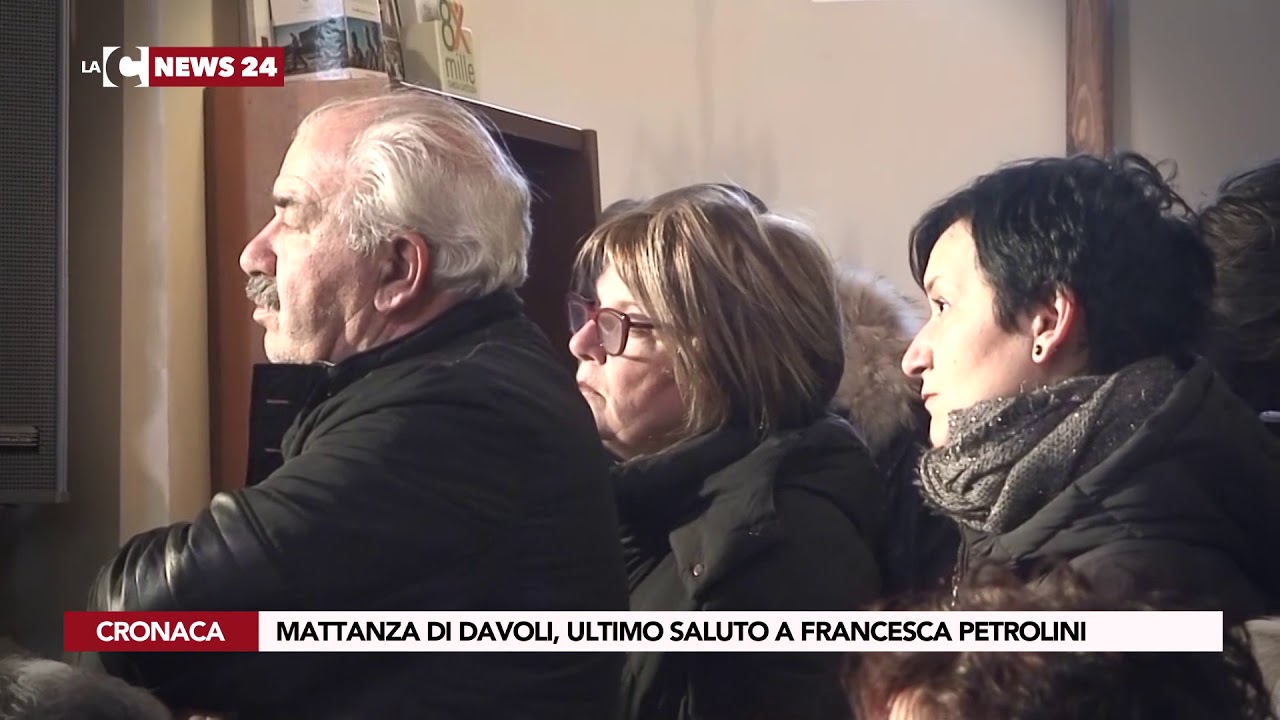 MATTANZA DI DAVOLI, ULTIMO SALUTO A FRANCESCA PETROLINI