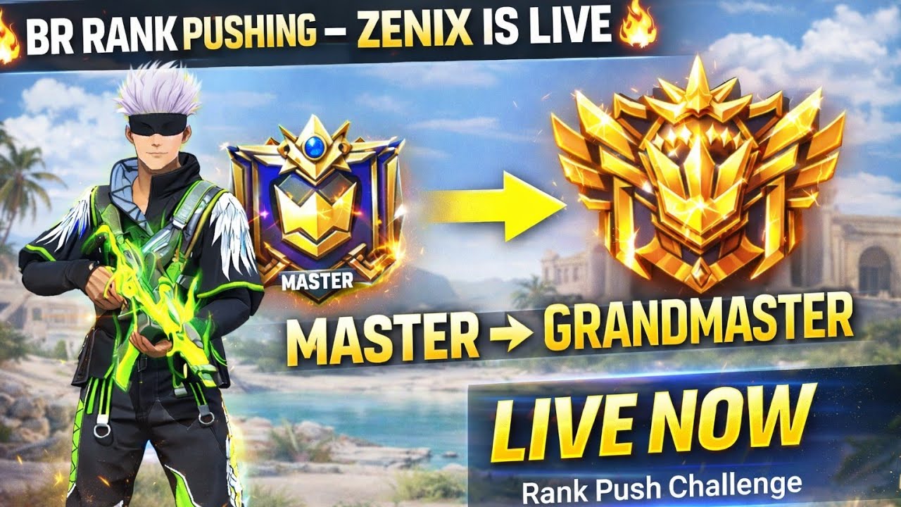 🔴 Free Fire | Br Rank Pushing | Zenix is live | Free Fire Pakistan