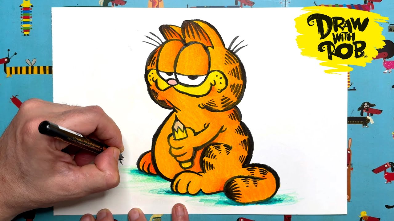 #DrawWithRob 160 Garfield