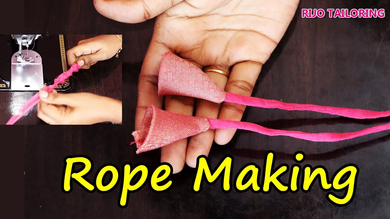 Rope Stitching / Blouse Rope Stitching in Tamil / Loop Turner / Easy Latkan Design / Tassel Making