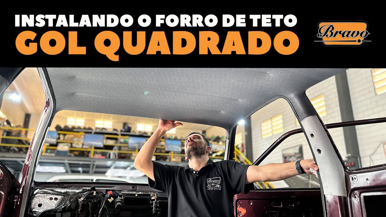 Como instalar forro de teto no VW Gol quadrado?