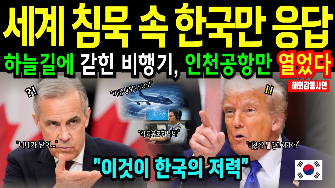 [해외감동사연] 비상착륙 요청 거부된 비행기, 인천공항만 유일하게 받아준  이유는 한국의 바로 ‘이것’ 때문!