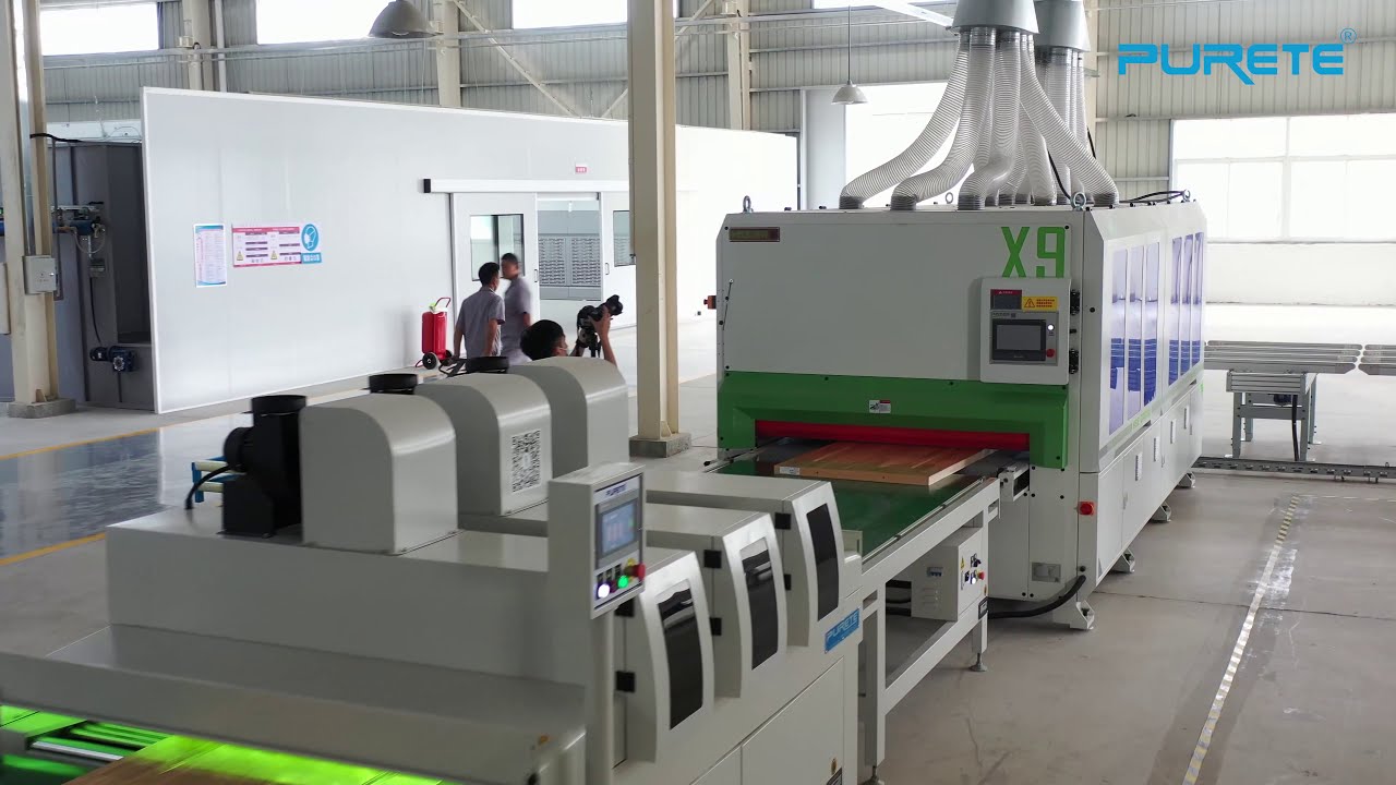 Automatic Spray painting machine for wood door, kitchen cabinet door and etc Review