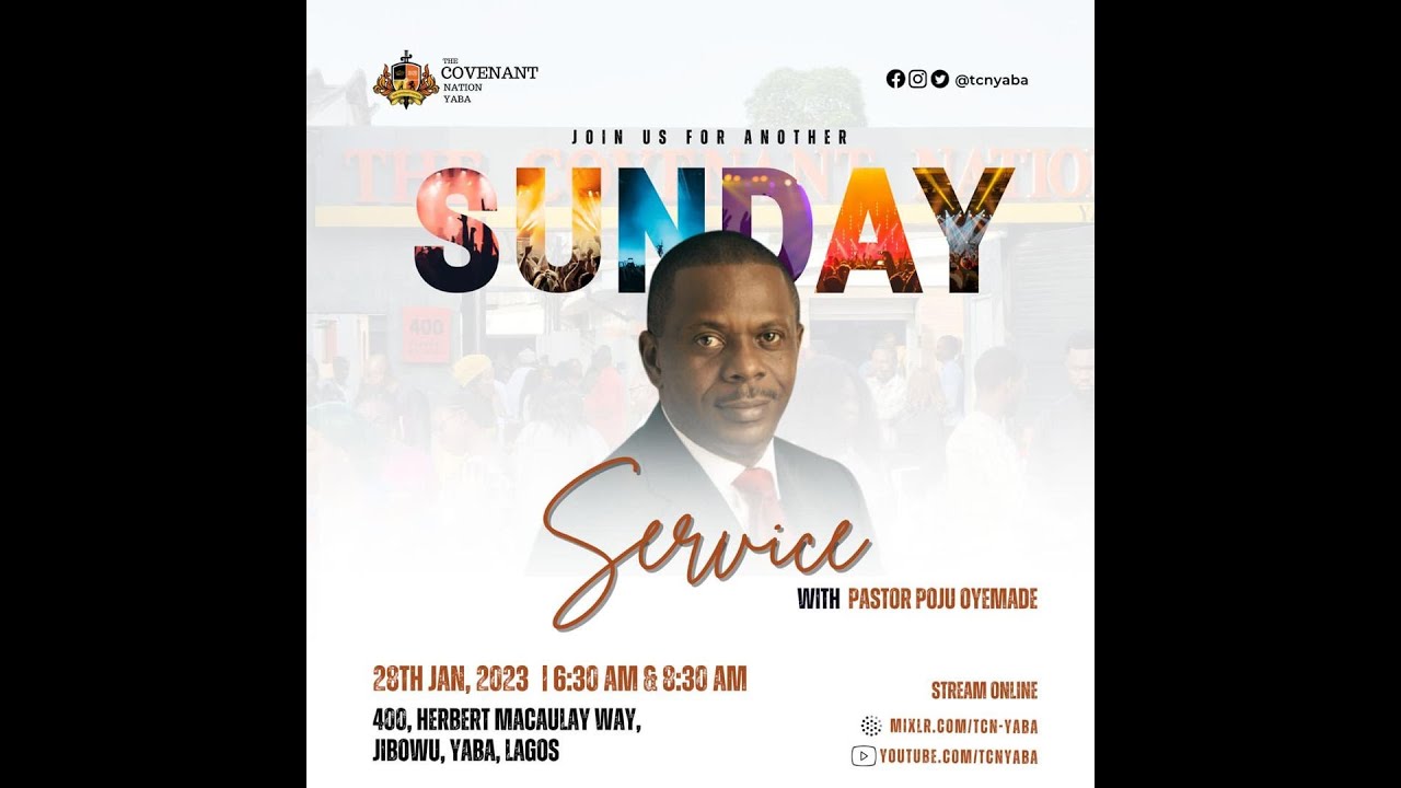 SUNDAY 1ST SERVICE || Working The Supernatural The Power in Our Words  || 280124