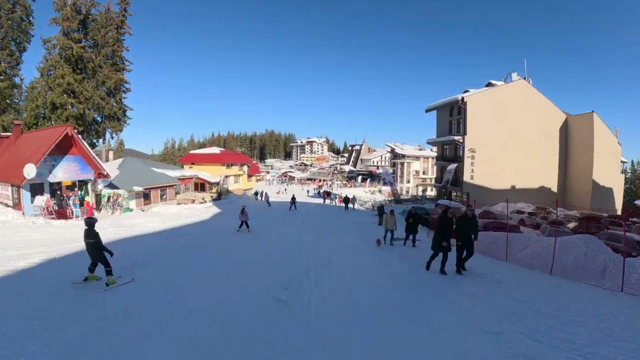 Pamporovo - Slope 6 (Green) - From top to Malina - 1 January 2025 - Wide Lens - @Wandering_sPots