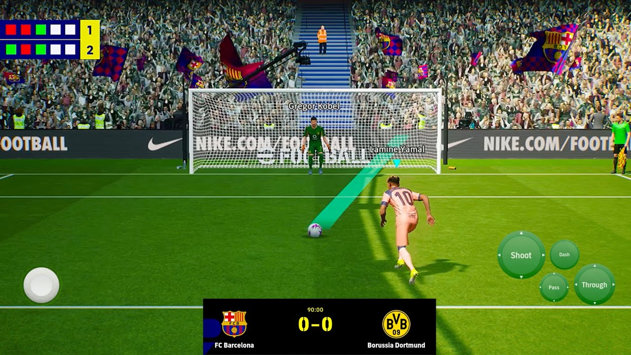 eFootball Pes 26 Penalty Shootout #3 FC Barcelona Vs Borussia Dortmund #efootballpes26