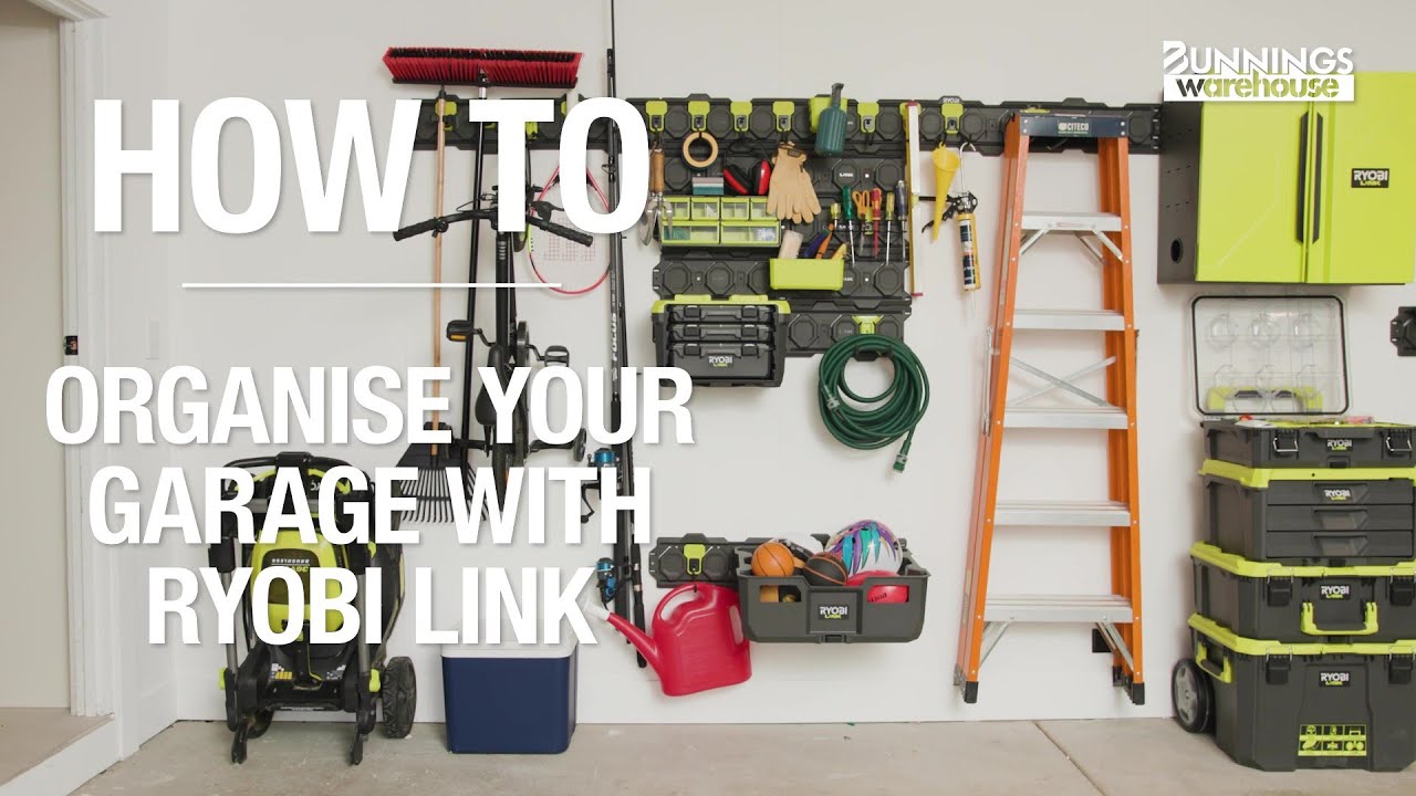 Как организовать свой гараж с помощью Ryobi LINK — Bunnings Warehouse
