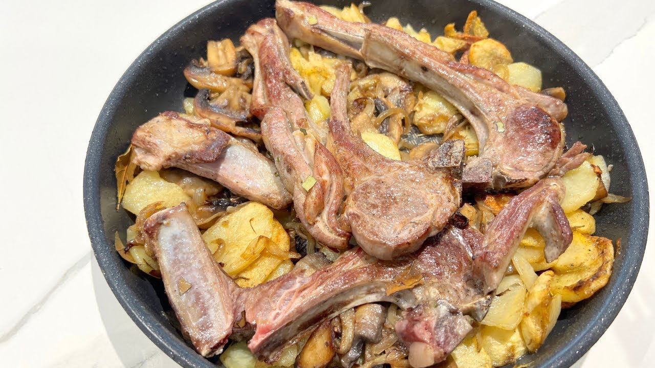 CÔTELETTES ET SES POMMES DE TERRE SAUTÉES