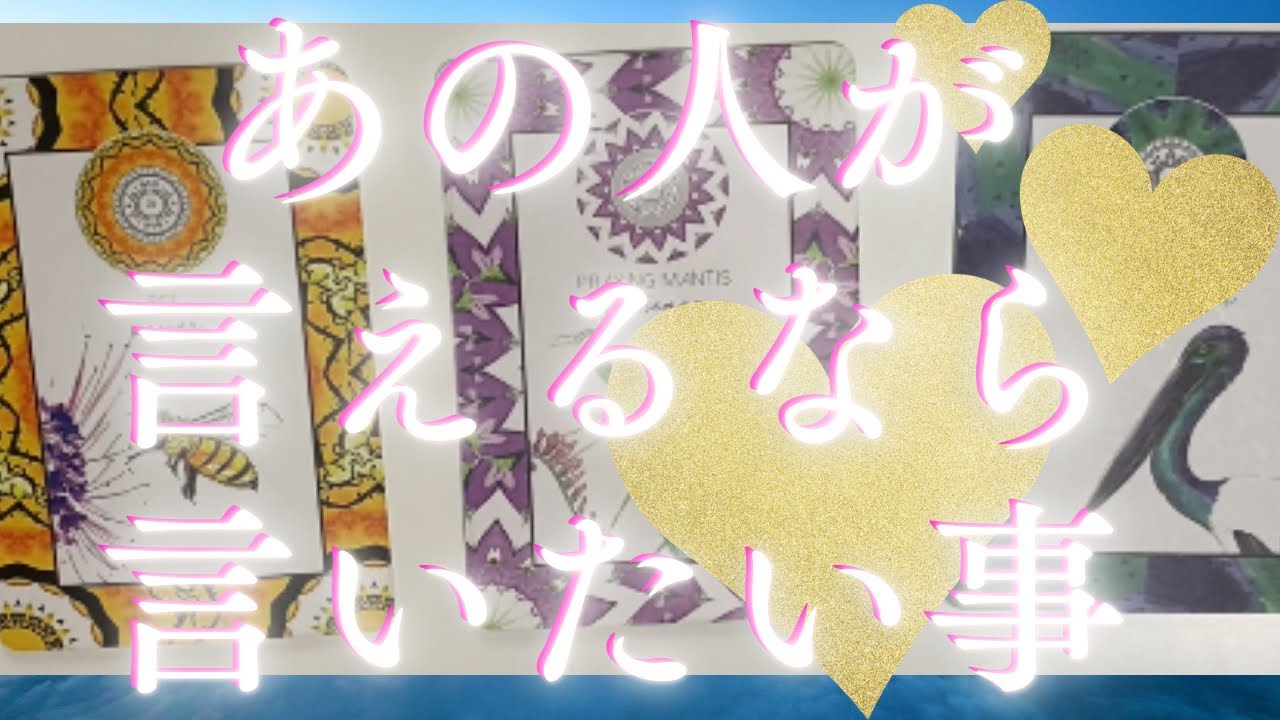 あの人があなたに言えるなら言いたい事🦄💖個人鑑定級深掘り タロット🌞🌈