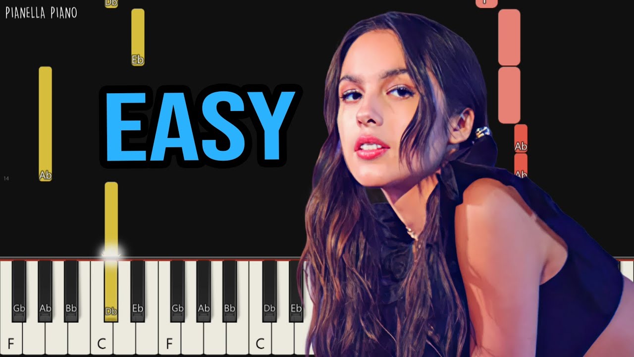 Olivia Rodrigo - jealousy, jealousy | EASY Piano Tutorial by Pianella Piano