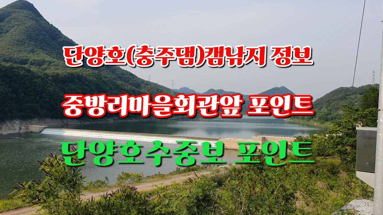 단양호(충주호)캠낚지 정보*중방리마을회관 포인트*단양수중보 포인트 #단양여행 #충주호 #캠핑낚시 #노지낚시 #캠앤낚tv
