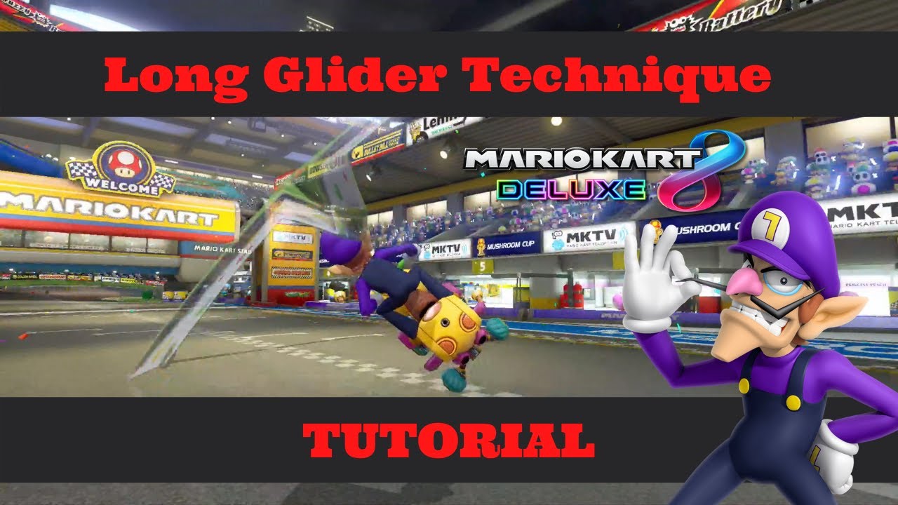 Long Glider Tutorial (Mario Kart Stadium) [MK8DX]