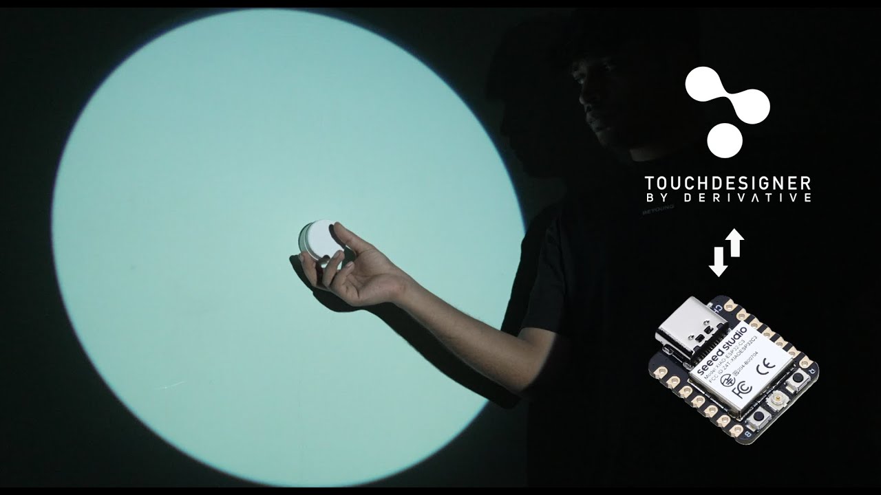 Touch Designer Wireless Controller With XIAO ESP32 #esp32 #diy #touchdesigner