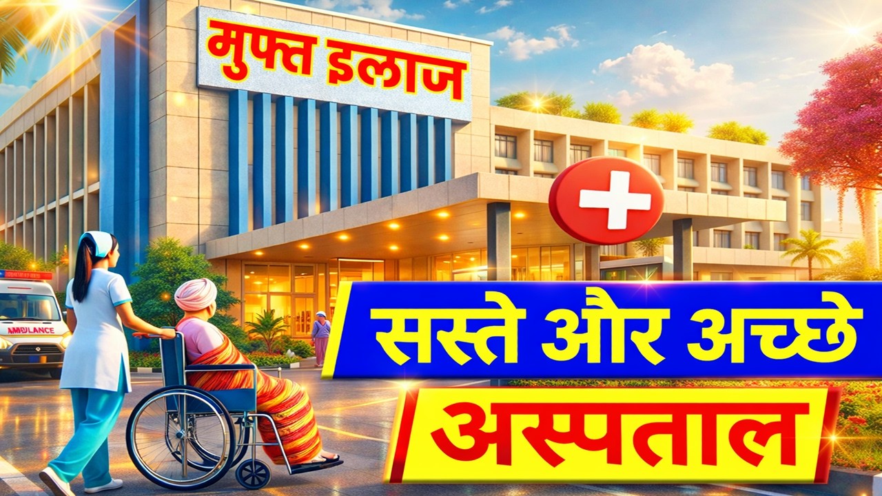 10 FREE होस्पिटल - पाएं बड़े HOSPITALS में सस्ता और फ्री इलाज
