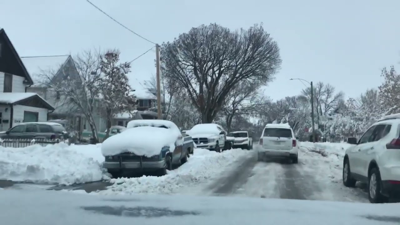 Moose Jaw Saskatchewan after the first snowfall