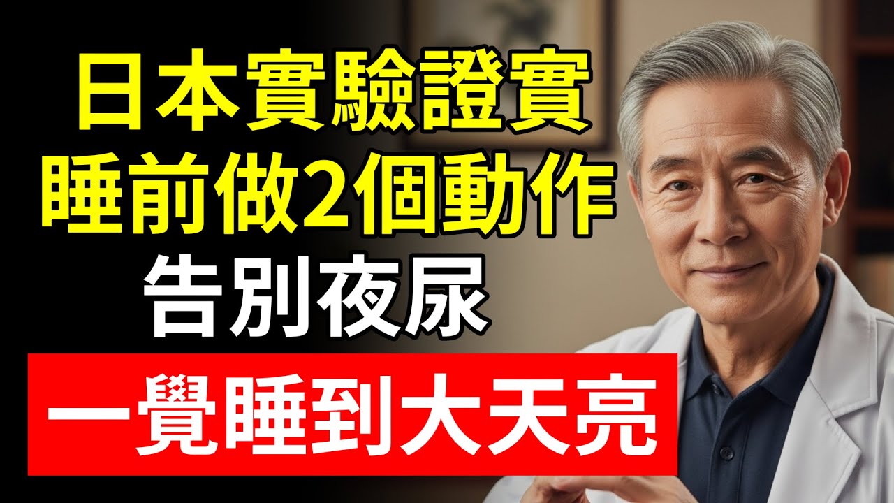 日本實驗證實：睡前做2個動作，告別夜尿！一覺睡到大天亮！#夜尿 #起夜 #頻尿 #水腫 #頤養之年