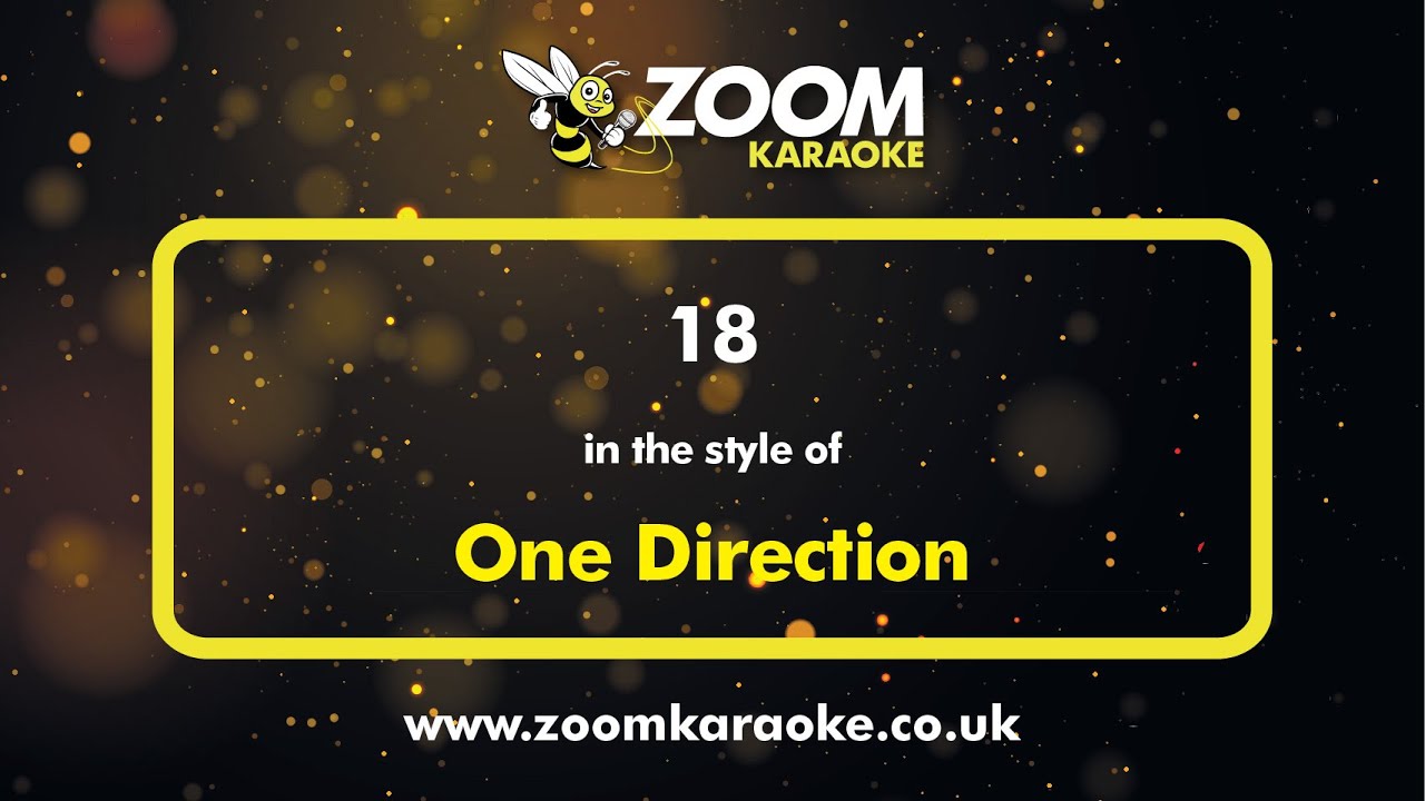 One Direction - 18 - Karaoke Version from Zoom Karaoke