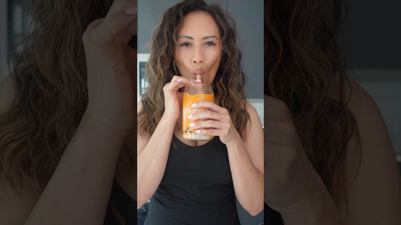 Thai boba ice tea.