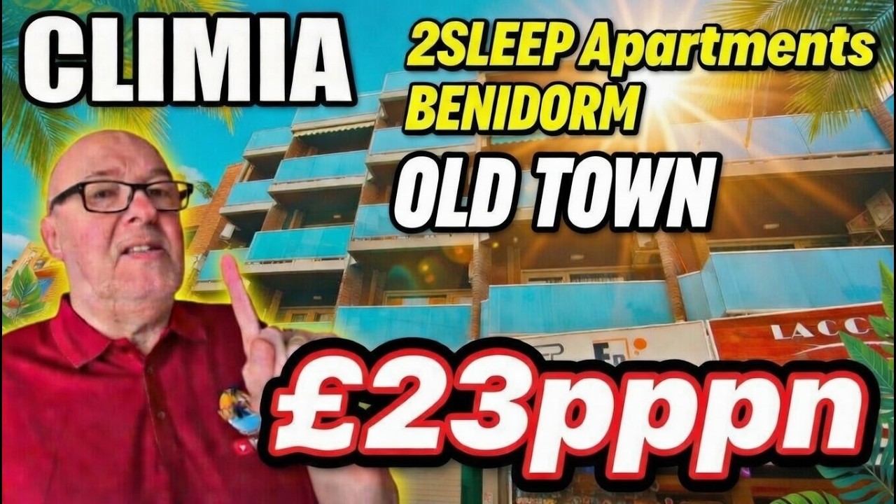 £23 A NIGHT in Benidorm Old Town?! 😱 Staying at Climia 2Sleep Apartments