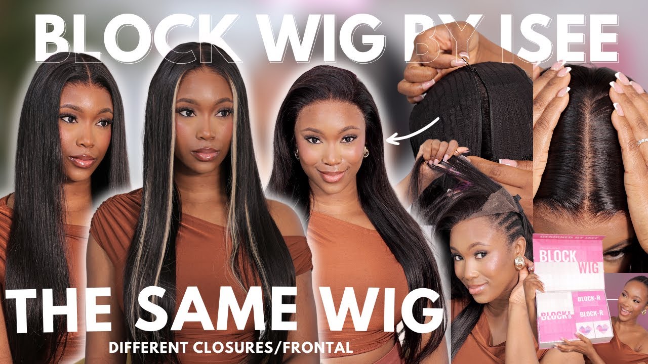 OMG! YOU CAN BUILD YOUR OWN WIG! Change your Closures, Hairstyles and Save MONEY | BLOCK WIG BY ISEE