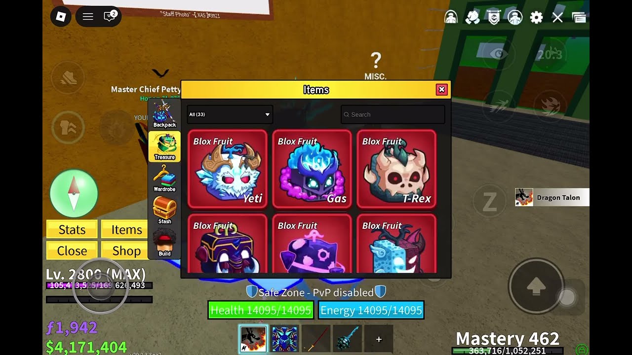 អគុណសំរាប់ការទិញ Fruit Kitsune Mammoth Trex Gas #Bloxfruit 
