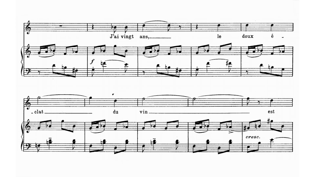 ALBERT ROUSSEL - ALL THE POEMES CHINOIS (audio + sheet music)